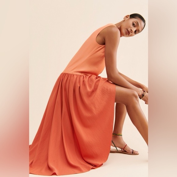 Anthropologie Dresses & Skirts - Anthropologie Hutch Orange Sleeveless Colorblock Dress